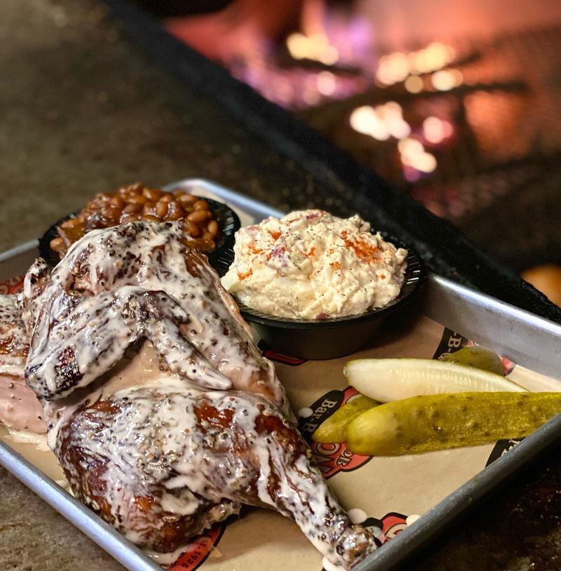 Big Bob Gibson Bar-B-Q (Decatur) — Pit-Smoked Chicken with Original White Sauce