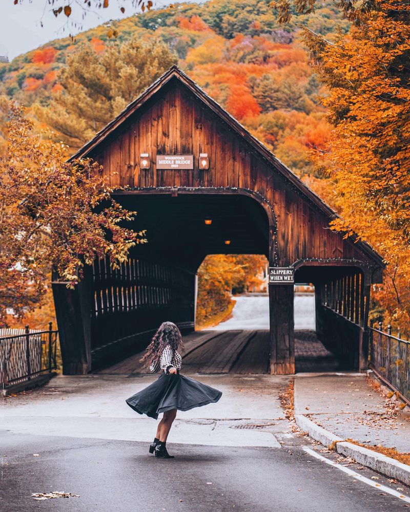 Quintessential New England in Woodstock, Vermont