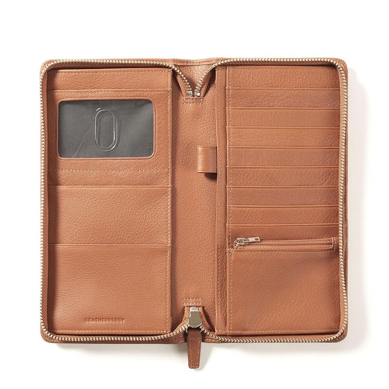 Leatherology Zip Travel Wallet: Personalized Luxury