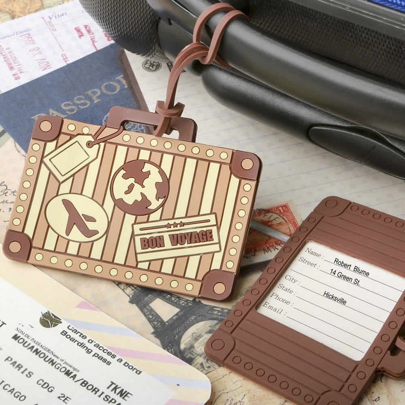 Luggage Tags with Paper Inserts