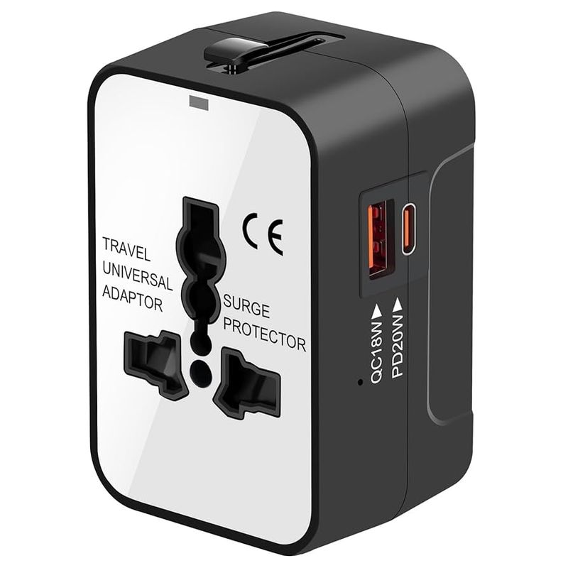 Pocket-Sized Universal Travel Adapter (95g)