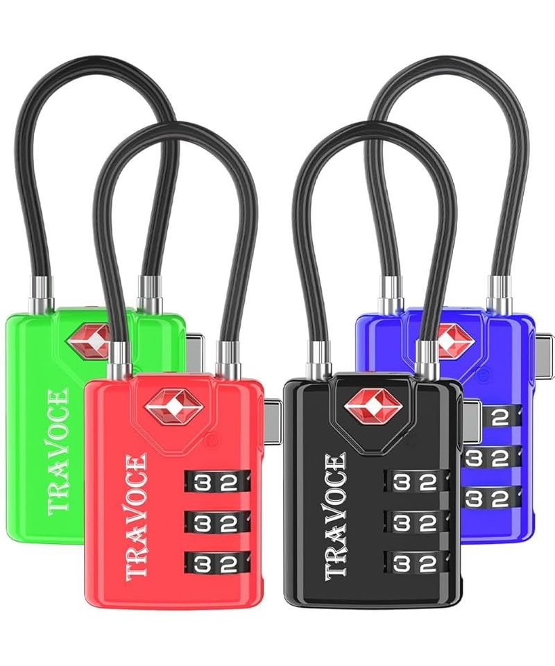 TRAVOCE Search Alert TSA-Approved Luggage Lock