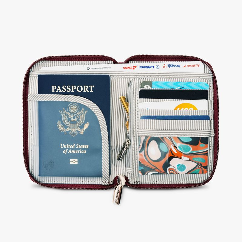 Travelon RFID Blocking Passport Zip Wallet