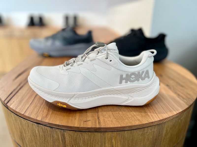HOKA Transport — city-to-trail commuter shoe