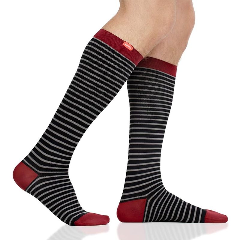 VIM & VIGR 20-30 mmHg Moisture-wicking Nylon Compression Socks