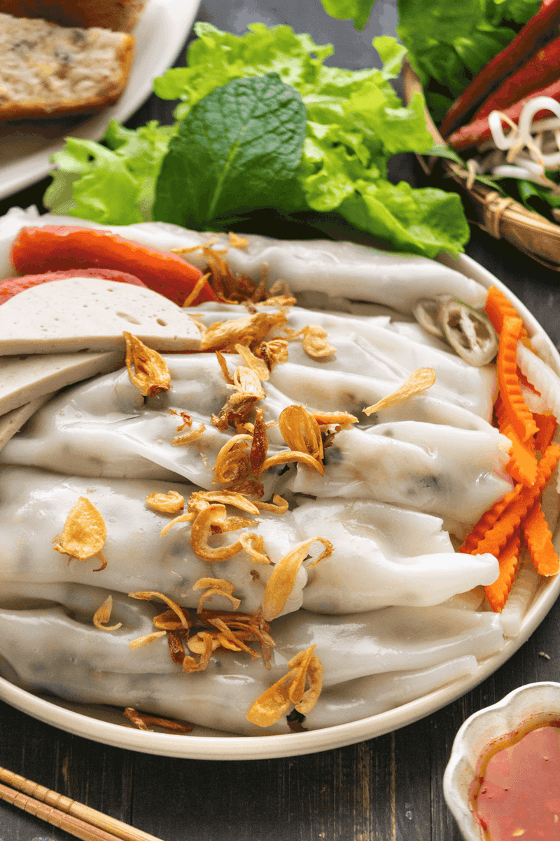 Banh Cuon (Steamed Rice Rolls)