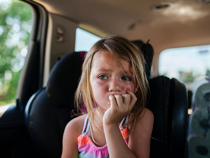 Never leave kids in a parked car