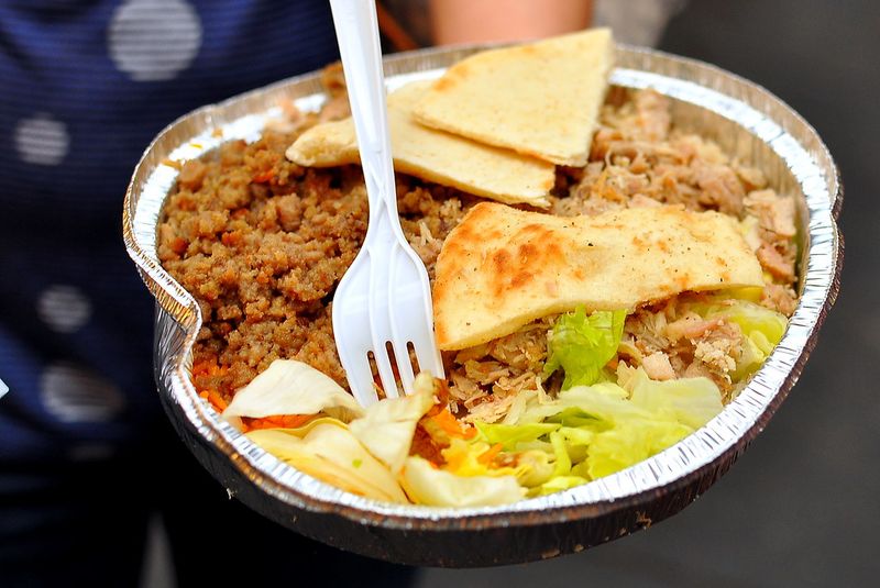Halal cart chicken over rice