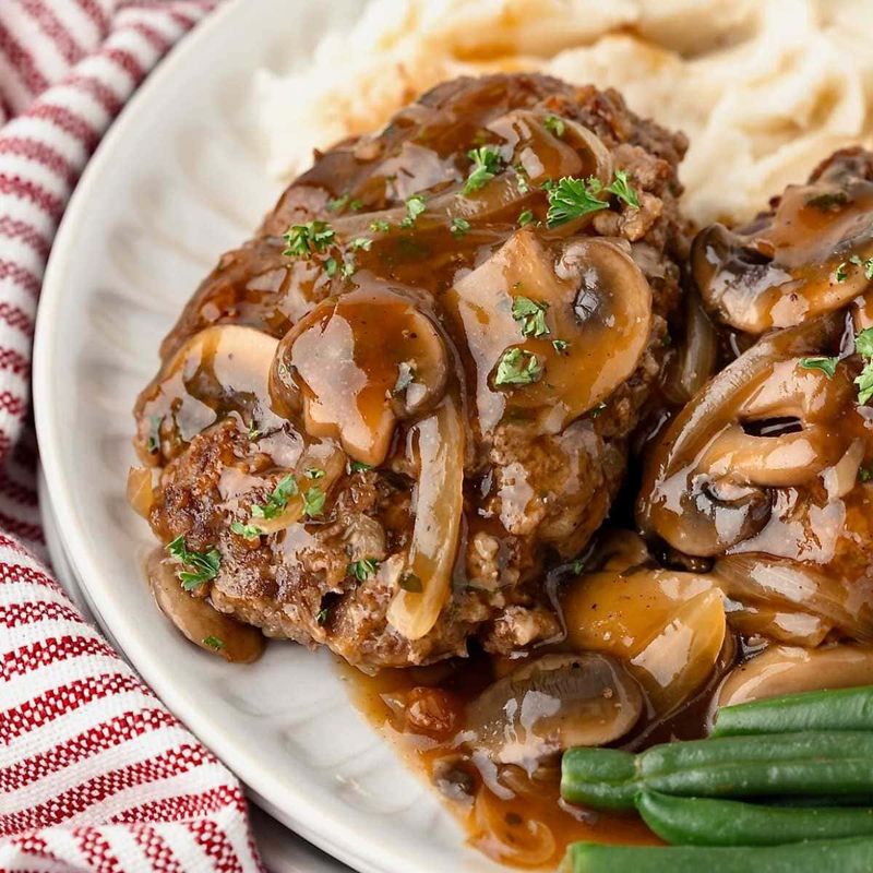 Salisbury Steak with Mushroom Gravy