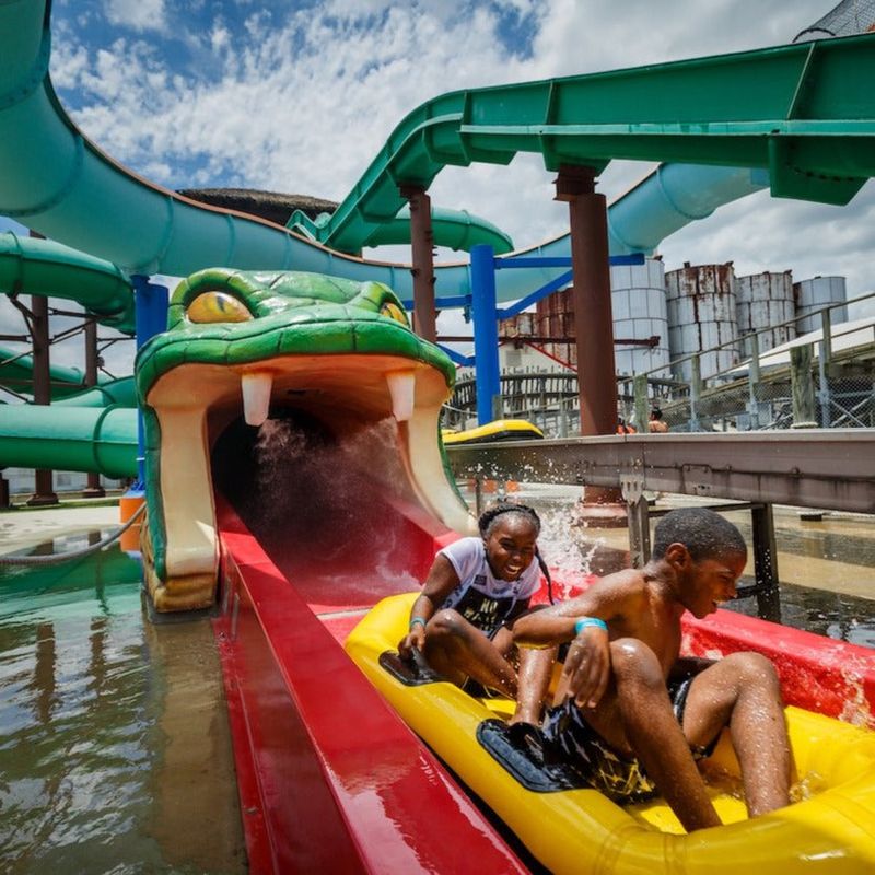 Hybrid Water Park in a Parking Lot