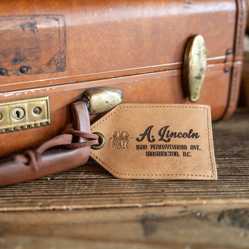 Handcrafted Leather Luggage Tags