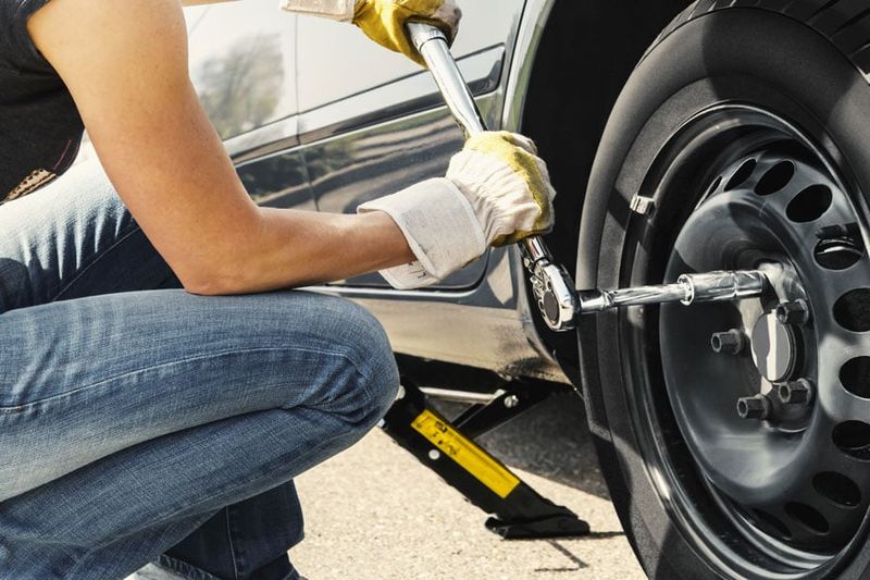 Spare Tire or Repair Kit with Tested Tools