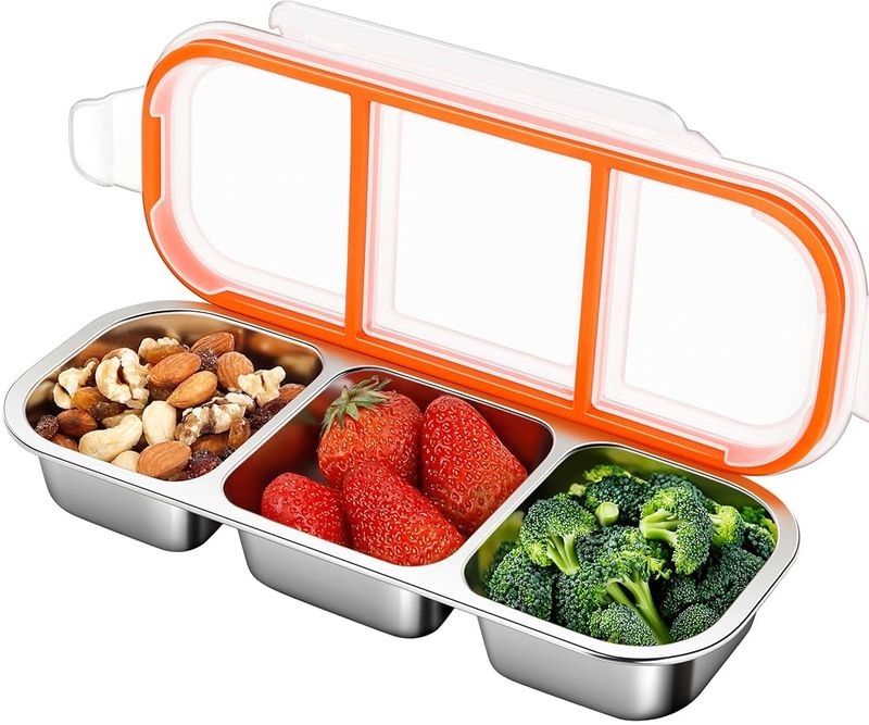 Stainless Steel Bento or Snack Containers