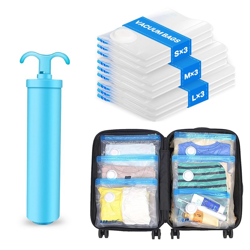7-Pack Vacuum Storage Bags with Hand Pump