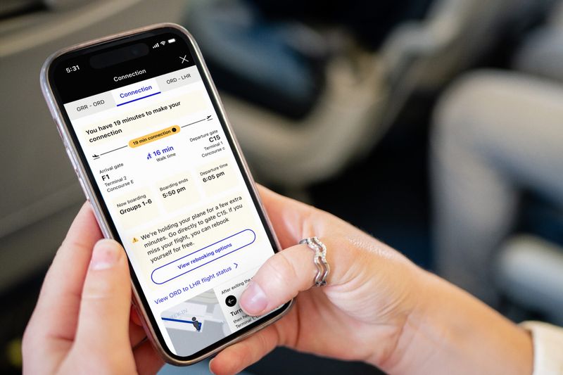 Use airline apps for real-time rebooking