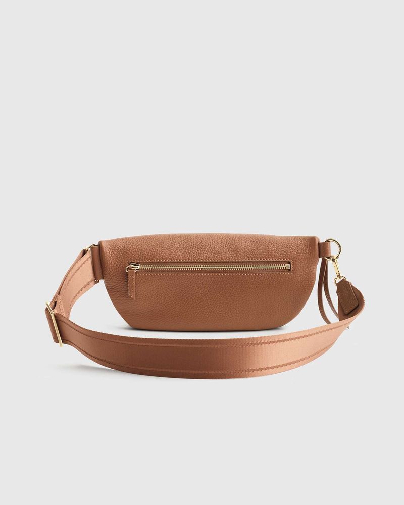 Quince Italian Pebbled Leather Sling Bag