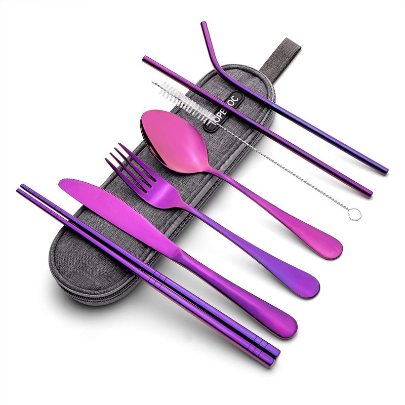 Topbooc Travel Camping Cutlery Set