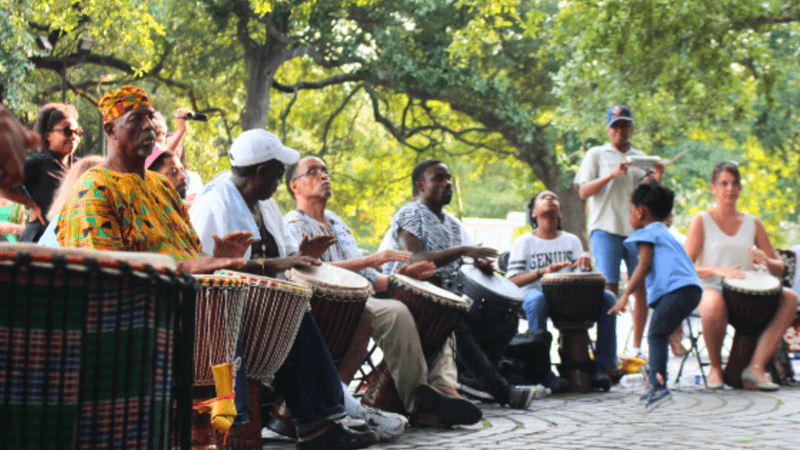 Congo Square on Sunday (free drum circle)