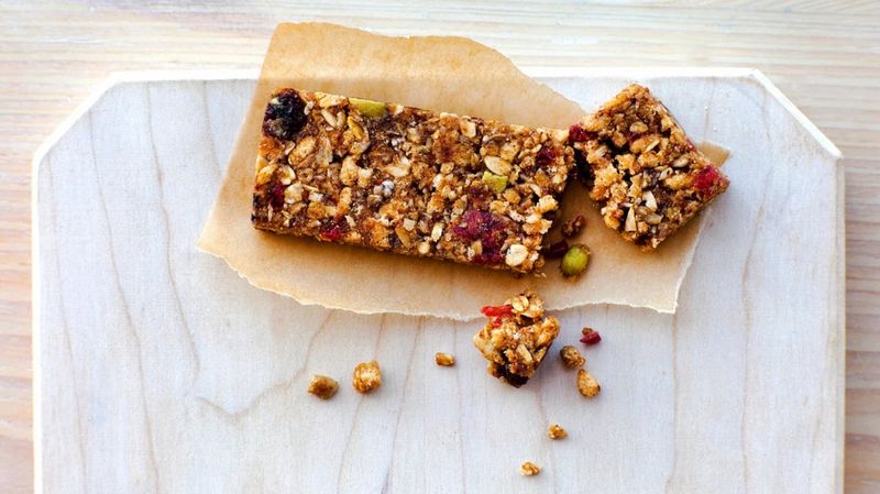 Whole-grain energy bars