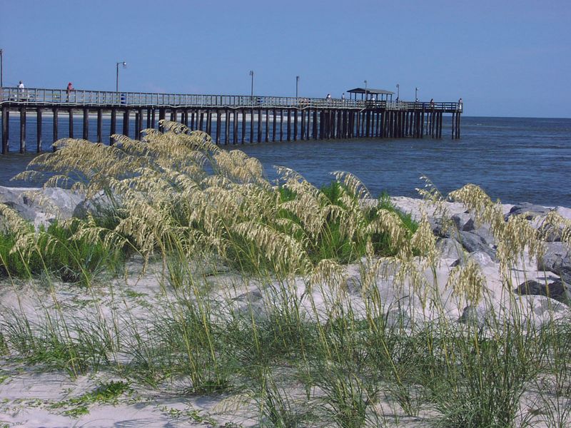 Dauphin Island — Public Beach (Near the Pier/Town Center)