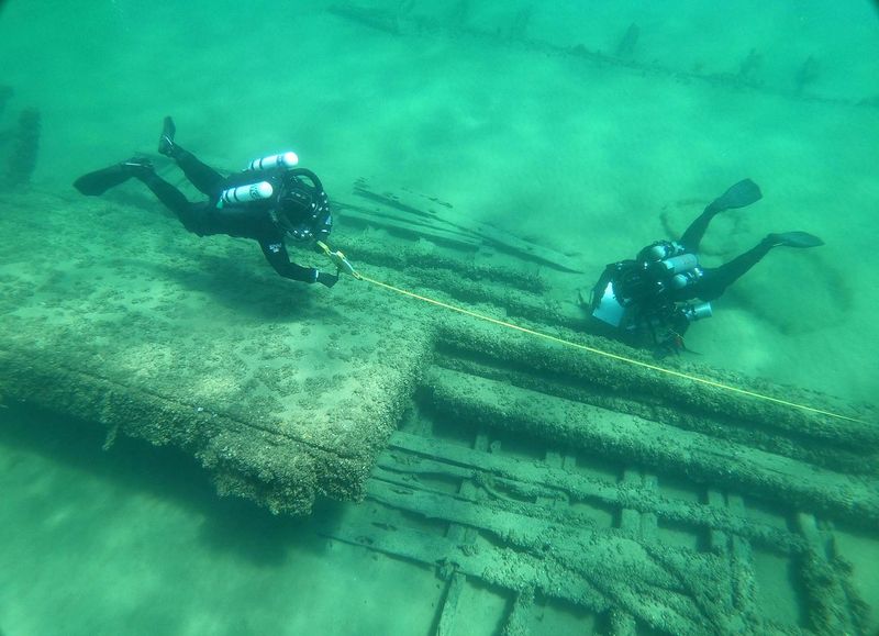 Devastated Vessels Beneath the Waves
