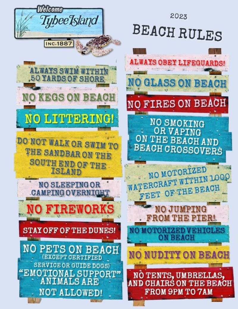 Know and Follow the Beach Rules