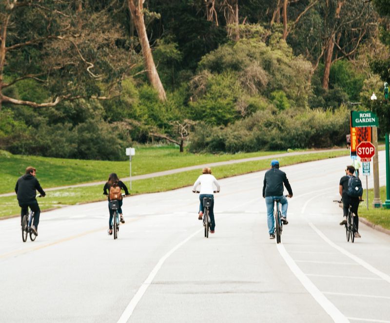 Golden Gate Park has a car-free promenade—plan to walk or bike