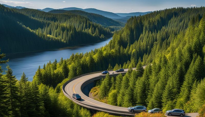 Interstate 90 Provides Scenic Highway Drama