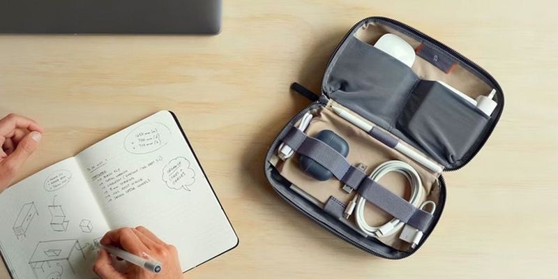 Roll-Up Travel Tech Organizer