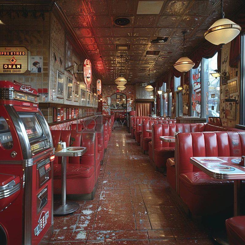 Chrome-Style Diners with Jukeboxes