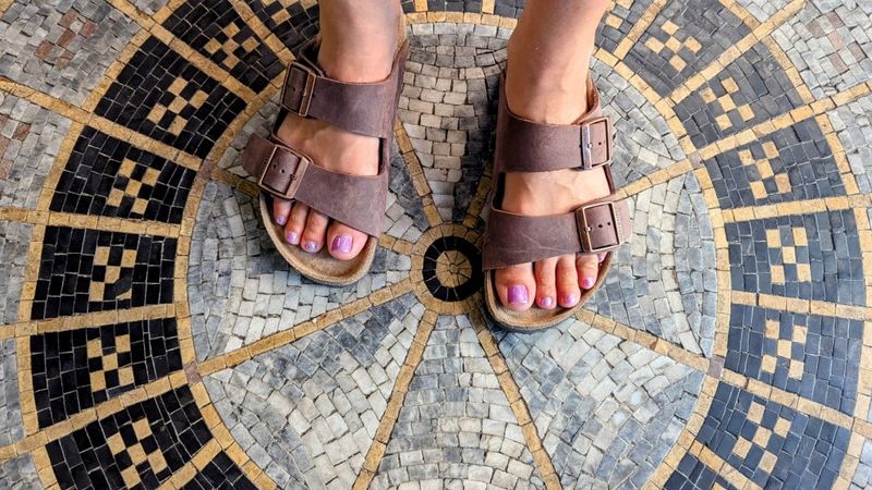 Birkenstock Arizona (regular or EVA) — supportive sandals for hot cities