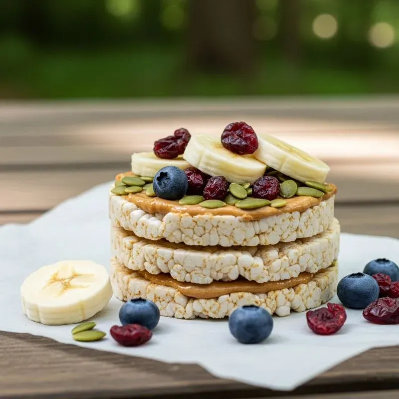 Rice Cakes with Toppings