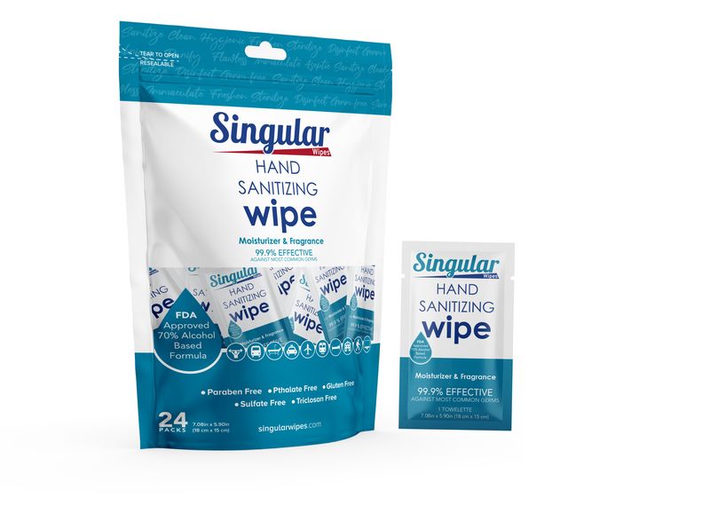 Hand sanitizer (≥60% alcohol) & disinfecting wipes