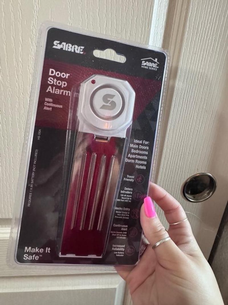 SABRE Door-Stop Alarm - Sleep Soundly Anywhere