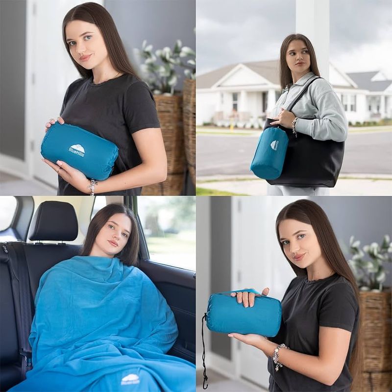 BlueHills Premium Soft Travel Blanket
