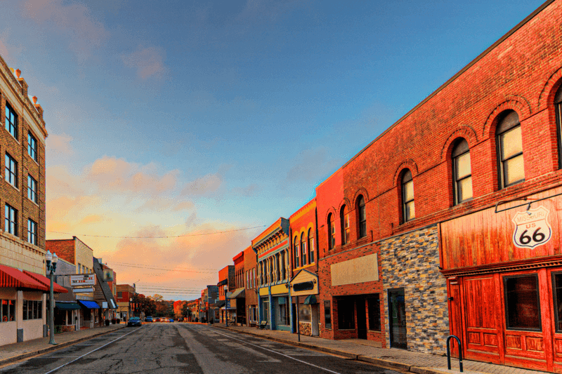 Stroll Through Charming Downtown Streets