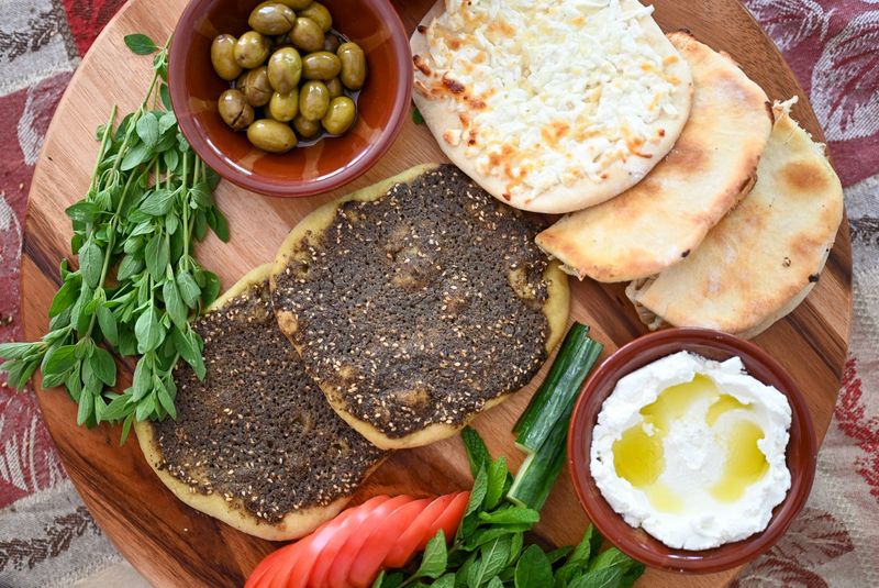 Manakish (Lebanese Flatbread)