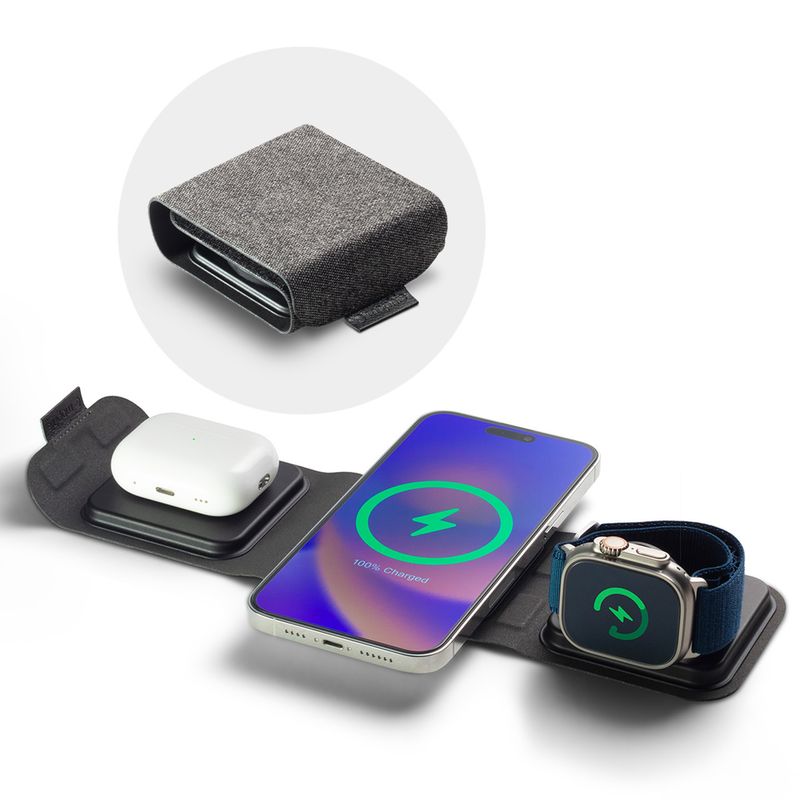 3-in-1 MagSafe/Qi2 travel charger