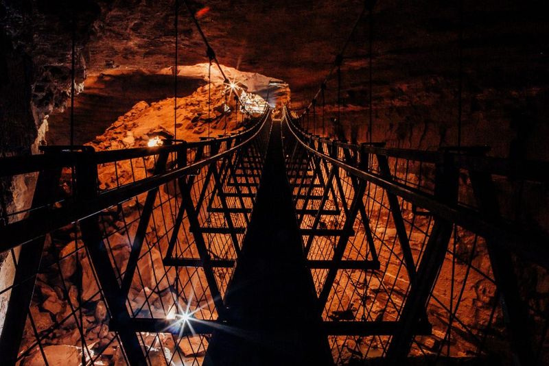 World's Longest Underground Suspension Bridge