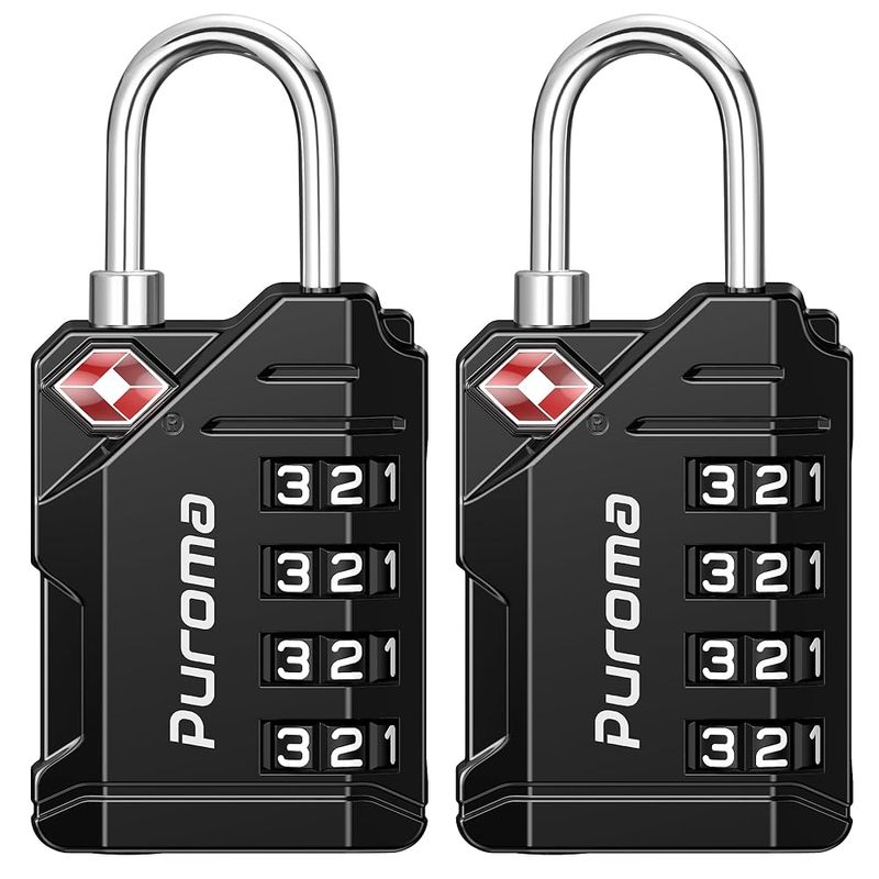 Puroma TSA Approved Luggage Locks (2‑Pack)