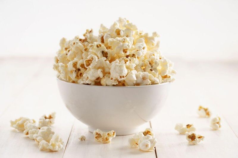 Air-popped popcorn (bag it at home)