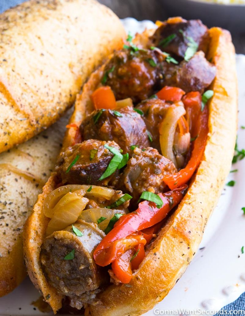 Sausage & Pepper Sandwich