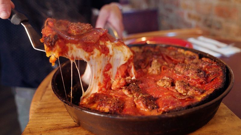 Pequod's - Caramelized Cheese Magic