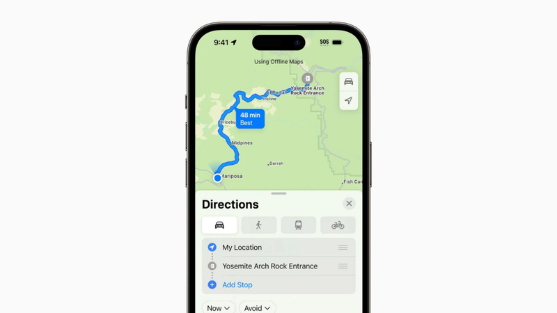 Apple Maps — iPhone-native offline maps