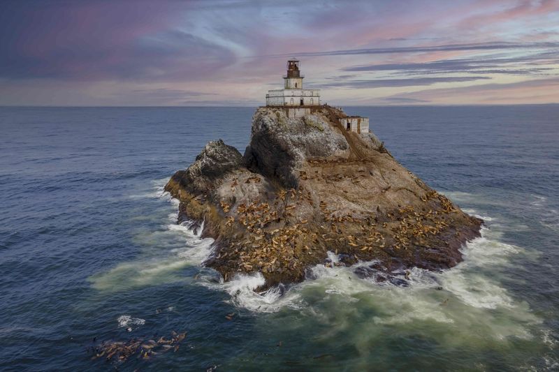 Historic Tillamook Rock Lighthouse View – On clear days, you can spot the abandoned