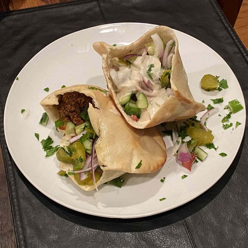 Crispy Falafel in Pita