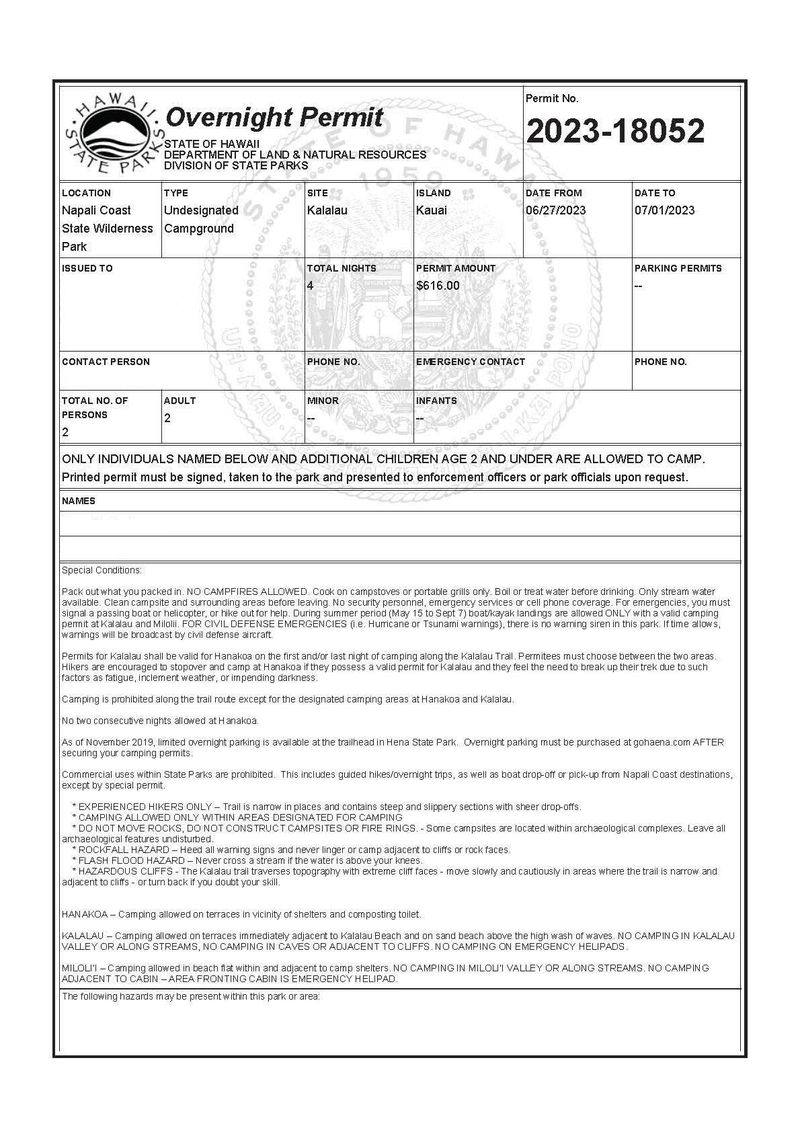 ID, permits, and a little cash