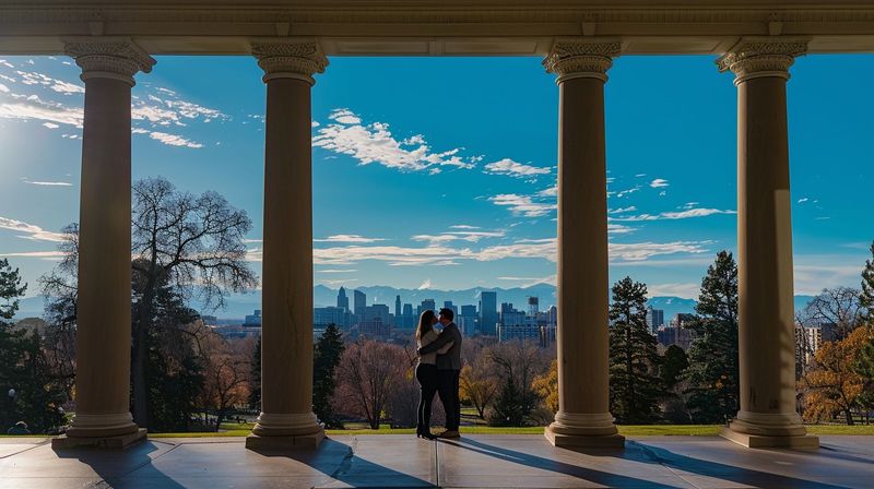 Cheesman Park Pavilion & perimeter paths
