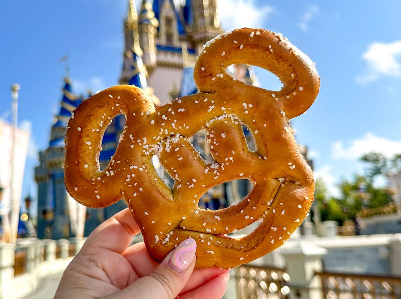 Mickey-Shaped Pretzel