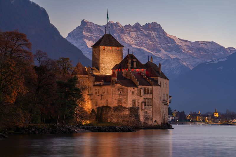 Montreux – Chillon Castle at Night
